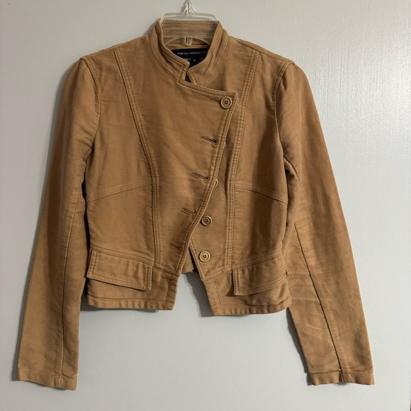 French Connection Light Brown Fitted Jacket Size 4 XS - Picture 1 of 4
